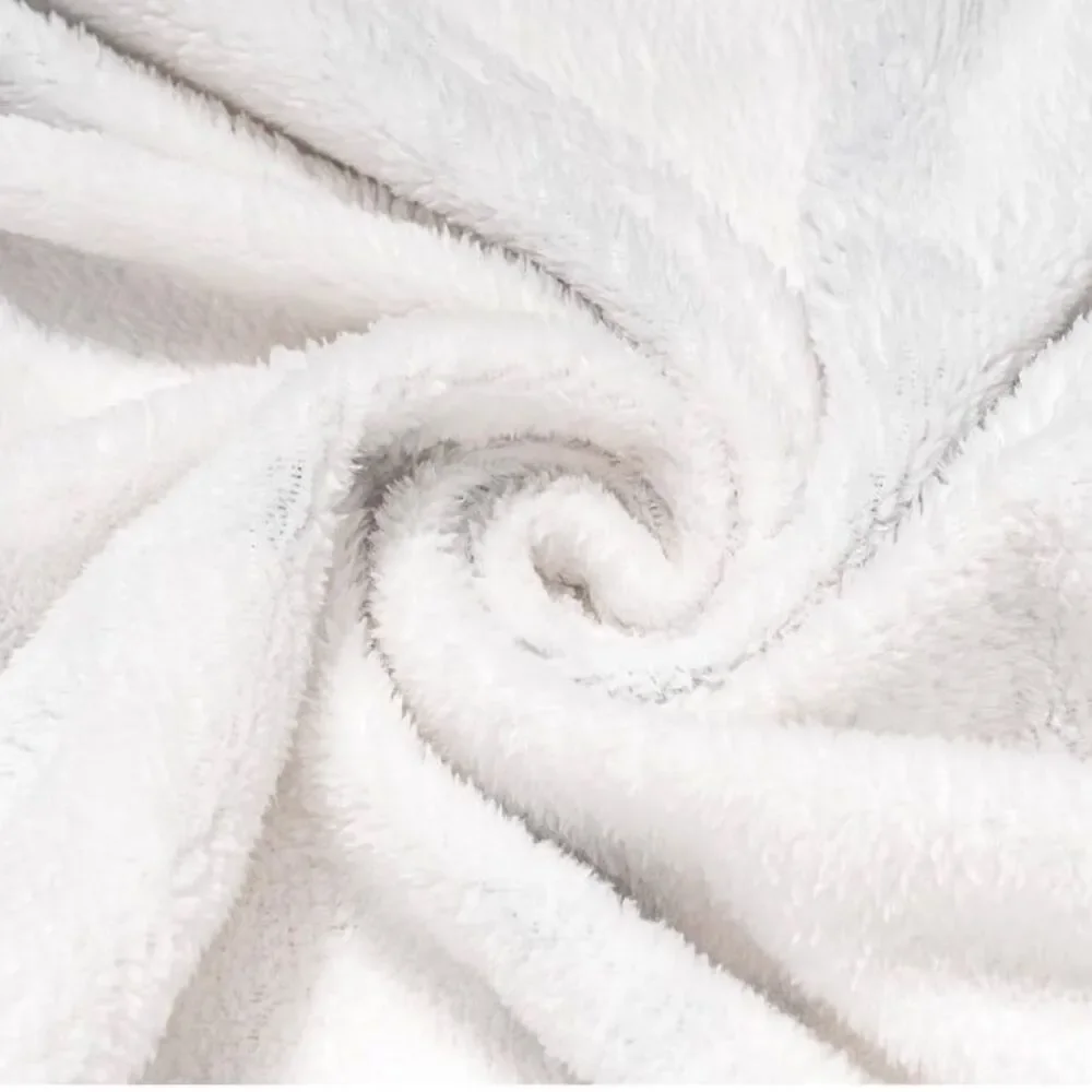 Super soft fleece blanket L80xW60  comfy skin- friendly fluffy blanket NWT